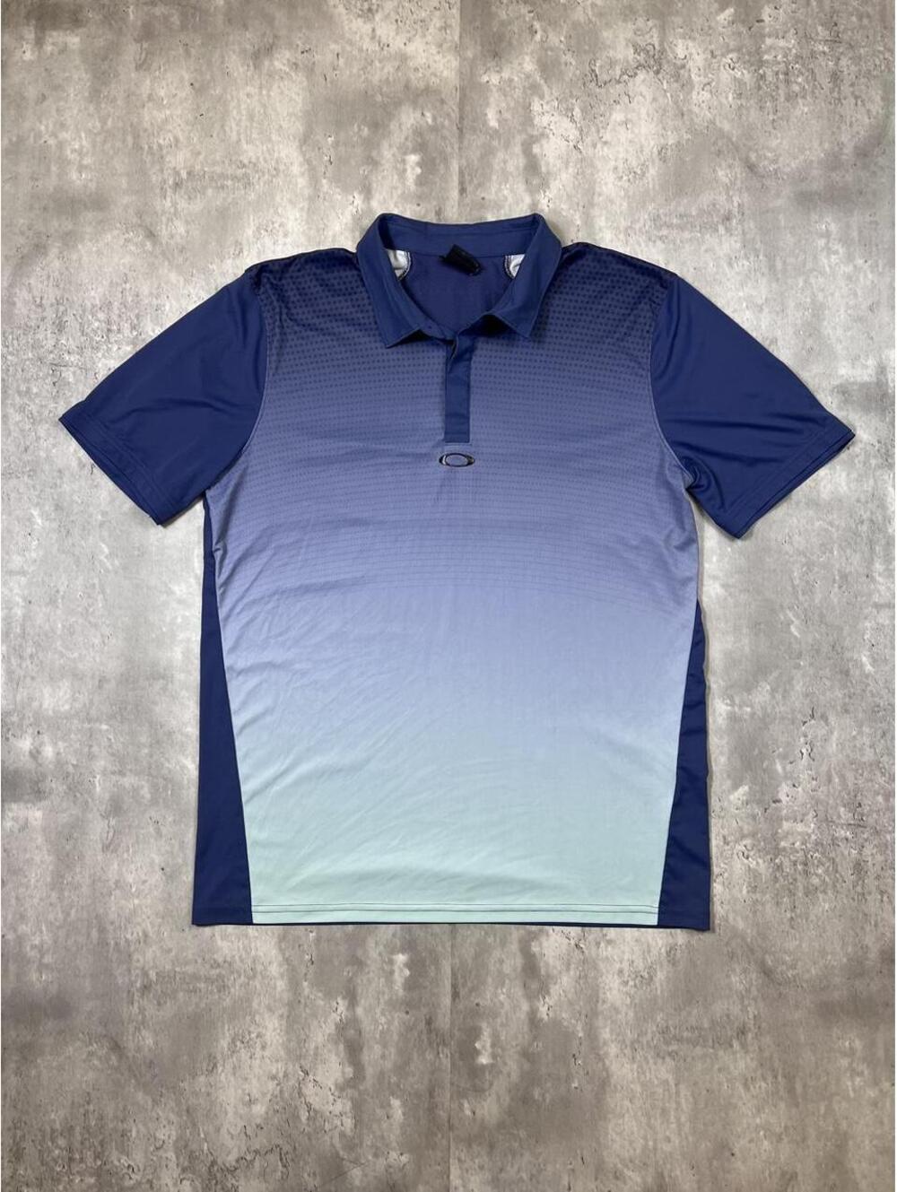 Oakley Performance Golf Polo Blue Gradient